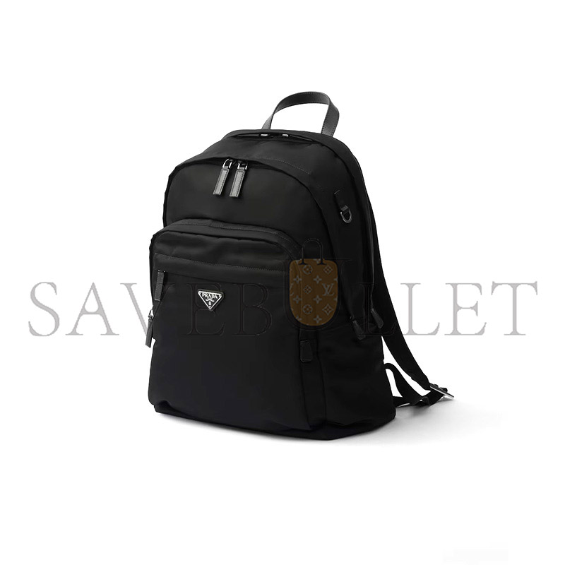 PRADA RE-NYLON AND SAFFIANO LEATHER BACKPACK 2VZ048 (43.5*31*20cm) PRADA RE-NYLON AND SAFFIANO LEATHER BACKPACK 2VZ048 (43.5*31*20cm)